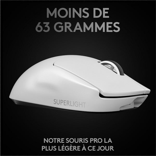 Logitech G Wireless Gaming Pro X Superlight (Blanc) Logitech G Wireless Gaming Pro X Superlight (Blanc)